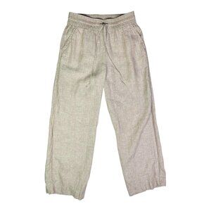 Tommy Bahama Size XS Beige Pull-On Linen Pants Elastic Waist